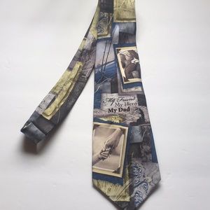 My Friend My Hero My Dad Silk Tie By Larson